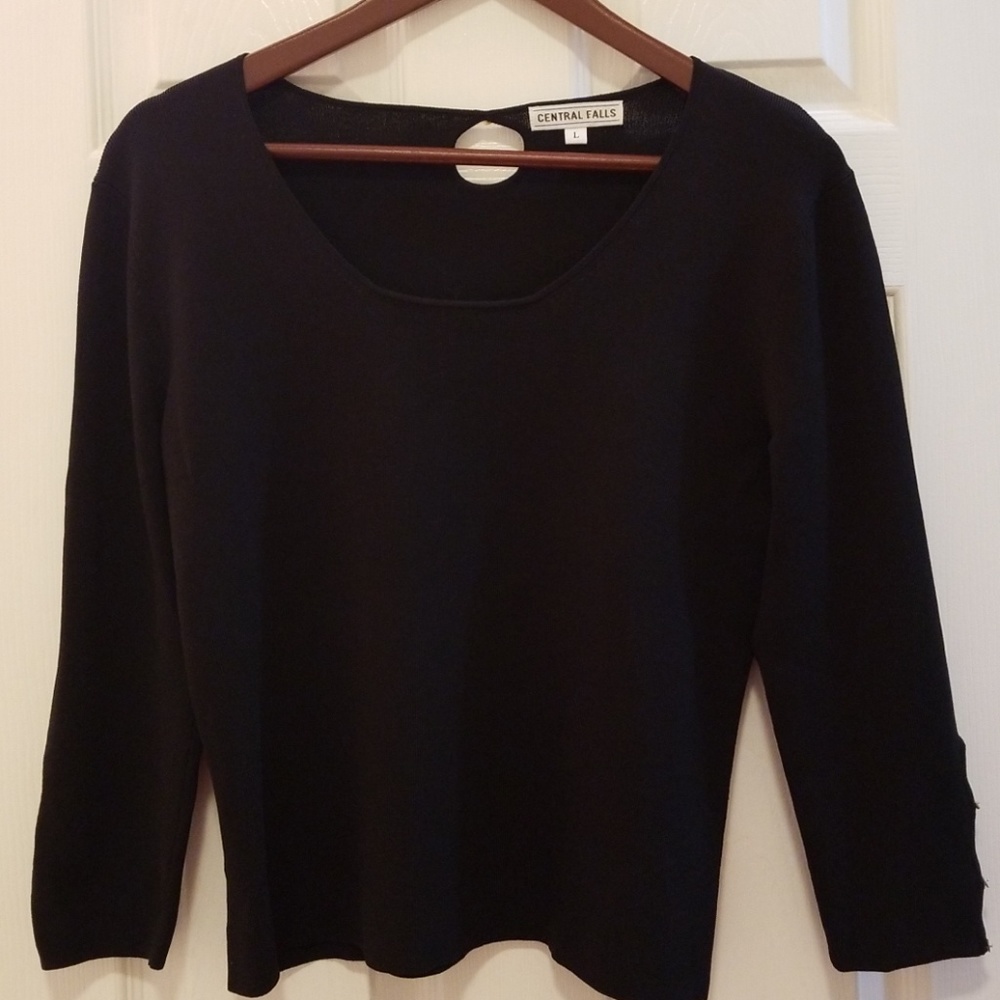 Black Top With Unique Button Detailing